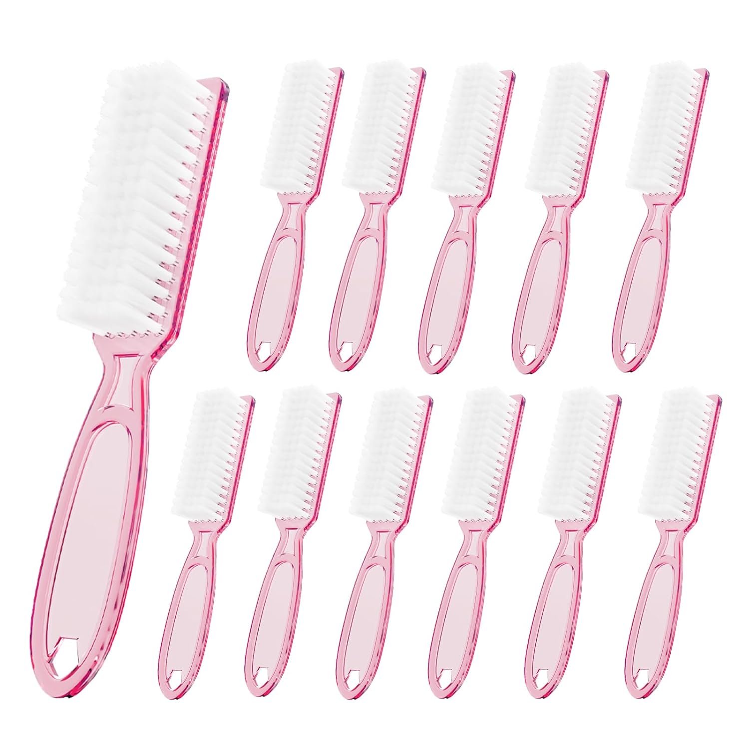 12 Pcs Handle Grip Cleaning Brushes, Hand Fingernail Brush