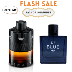 Azzaro + De Blue Perfume Combo | Pack of 2 Fragrances | Long-Lasting | 30% OFF Flash Sale